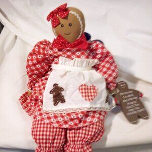 CHRISTMAS, Ginger bread stuffed  girl  self sitter